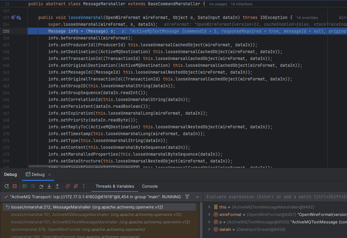 unmarshal field of ActiveMQTextMessage
